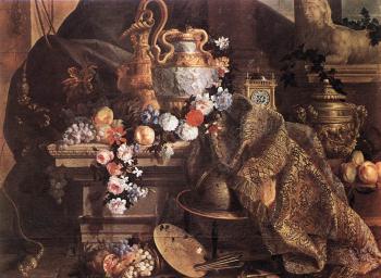Jean-Baptiste Monnoyer : Still-Life of Flowers and Fruits